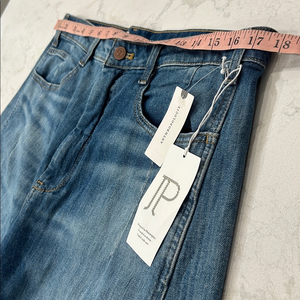 Anthropologie The Kenna Mid-Rise Heritage Barrel Jeans Size 31 NWT - Picture 13 of 16